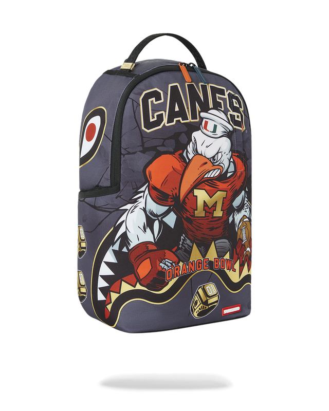 Rucsac Sprayground Canes Muscle University Of Miami Backpack (With Warren Sapp) | 957034-NST