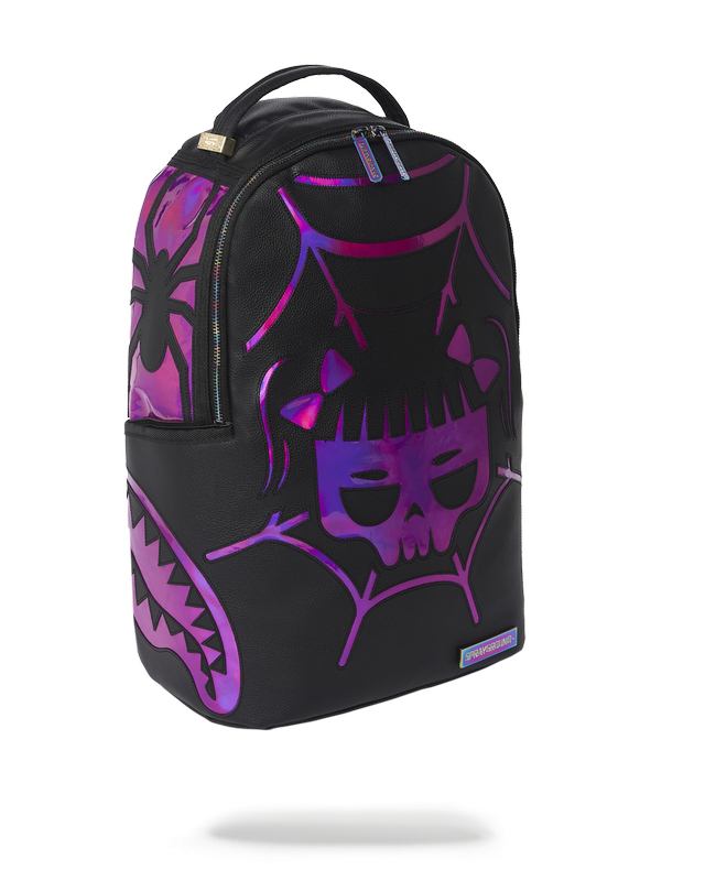 Rucsac Sprayground Cazzu Iridescent Cut & Sew Spider Skull Shark Backpack (Dlxv) | 149086-RXV