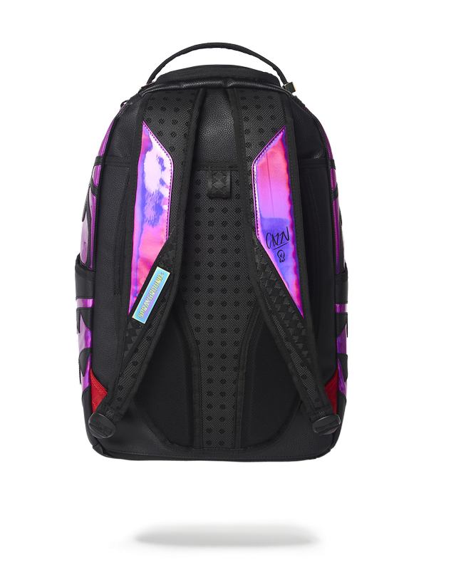 Rucsac Sprayground Cazzu Iridescent Cut & Sew Spider Skull Shark Backpack (Dlxv) | 149086-RXV