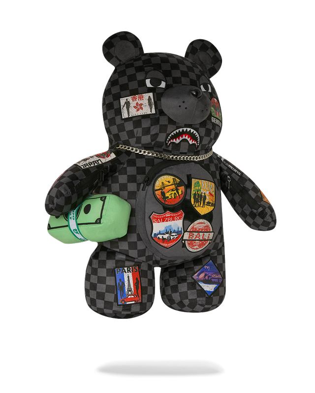 Rucsac Sprayground Global Mogul Unlimited Miles Moneybear Teddybear Backpack | 951782-SZP