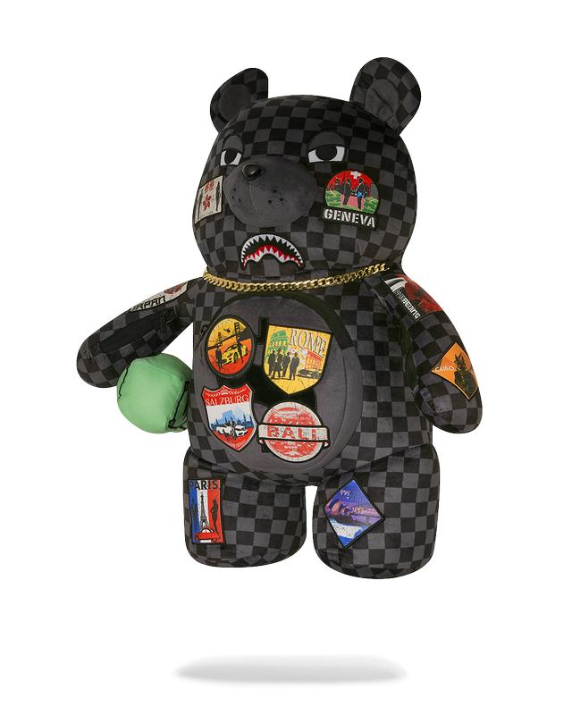 Rucsac Sprayground Global Mogul Unlimited Miles Moneybear Teddybear Backpack | 951782-SZP