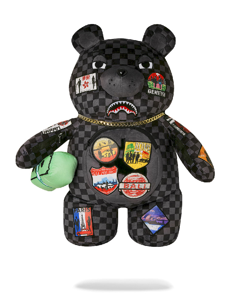 Rucsac Sprayground Global Mogul Unlimited Miles Moneybear Teddybear Backpack | 951782-SZP