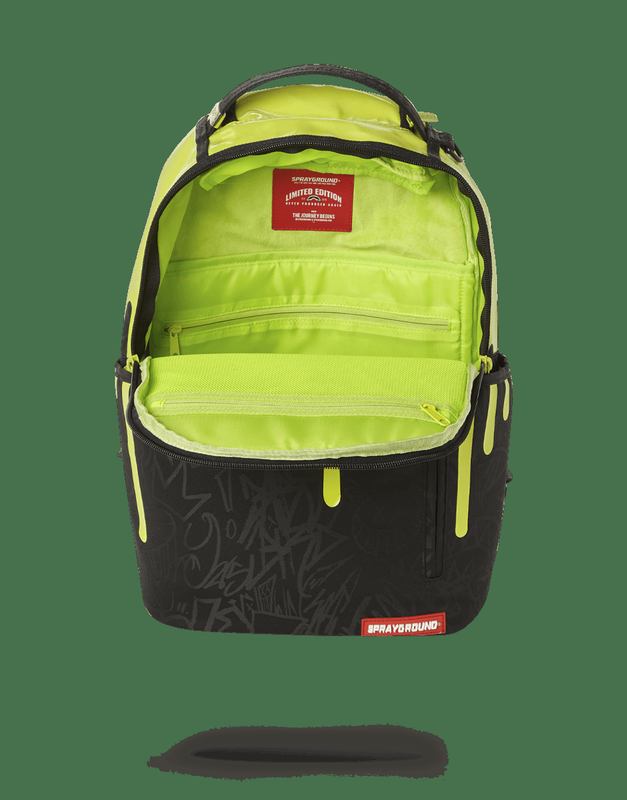 Rucsac Sprayground Green Neon Drip Backpack (One Of One) | 587069-PIW