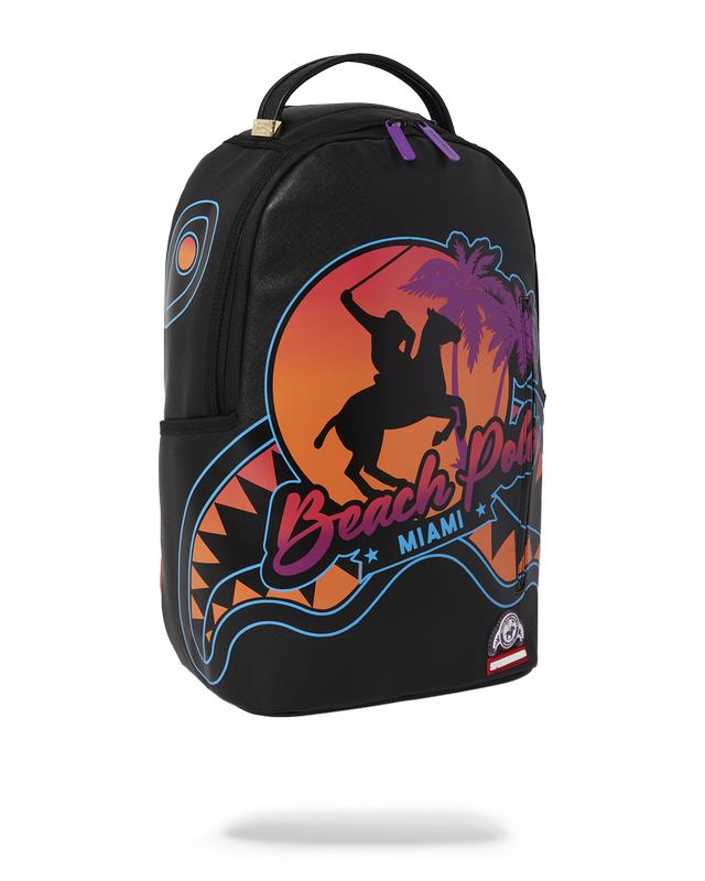 Rucsac Sprayground Miami Beach Polo Collab Backpack (Dlxv-Black) | 843269-AUM