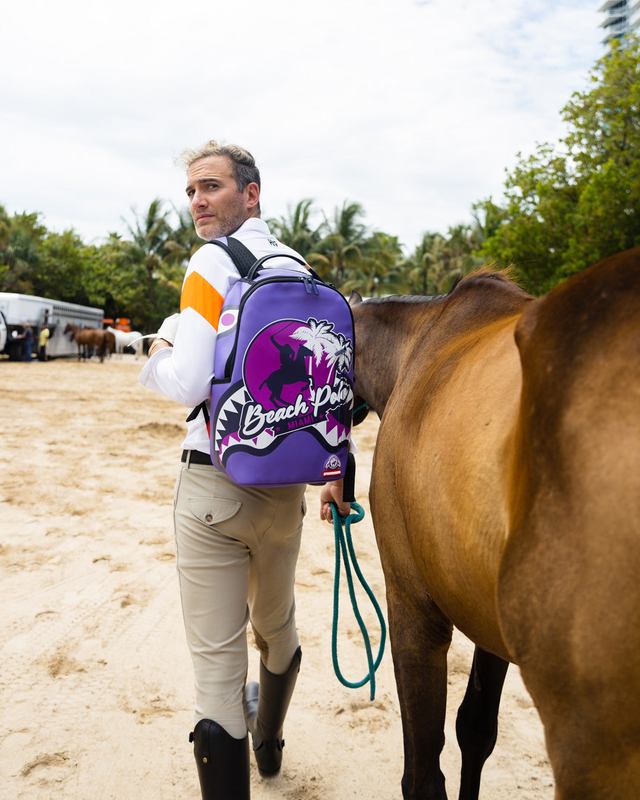 Rucsac Sprayground Miami Beach Polo Collab Backpack (Dlxv-Purple) | 310847-QEL