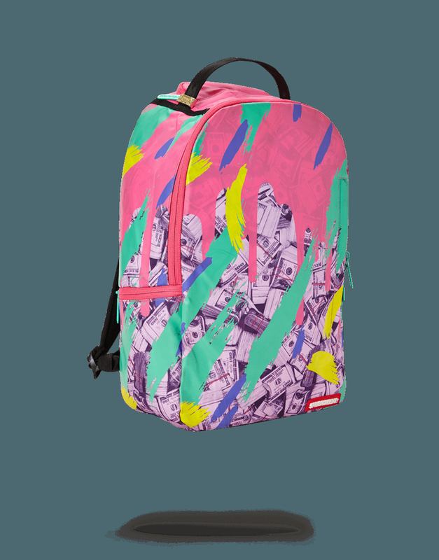 Rucsac Sprayground Money Pink Camo Drip | 629403-INA