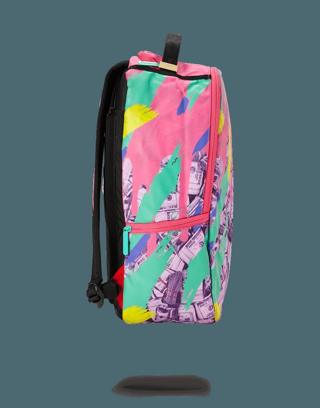 Rucsac Sprayground Money Pink Camo Drip | 629403-INA