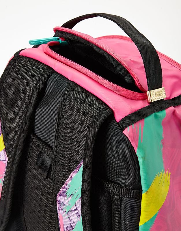 Rucsac Sprayground Money Pink Camo Drip | 629403-INA