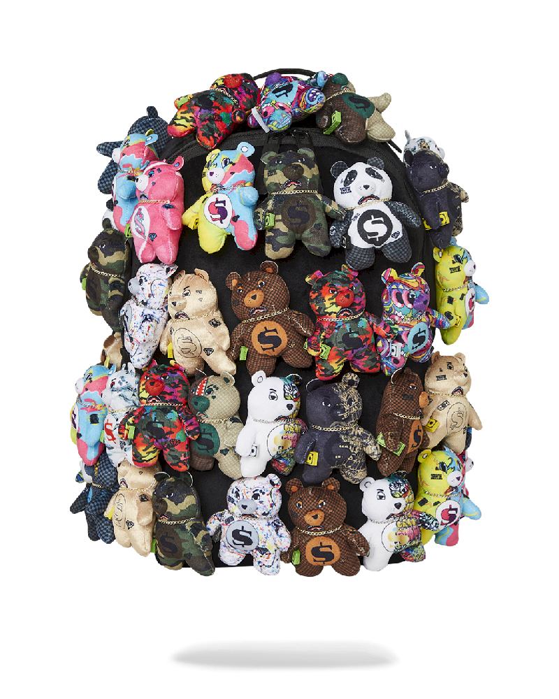 Rucsac Sprayground Pack Of Bears Real Plush Bears Runway Piece Backpack - Super Exclusive | 863495-BRD