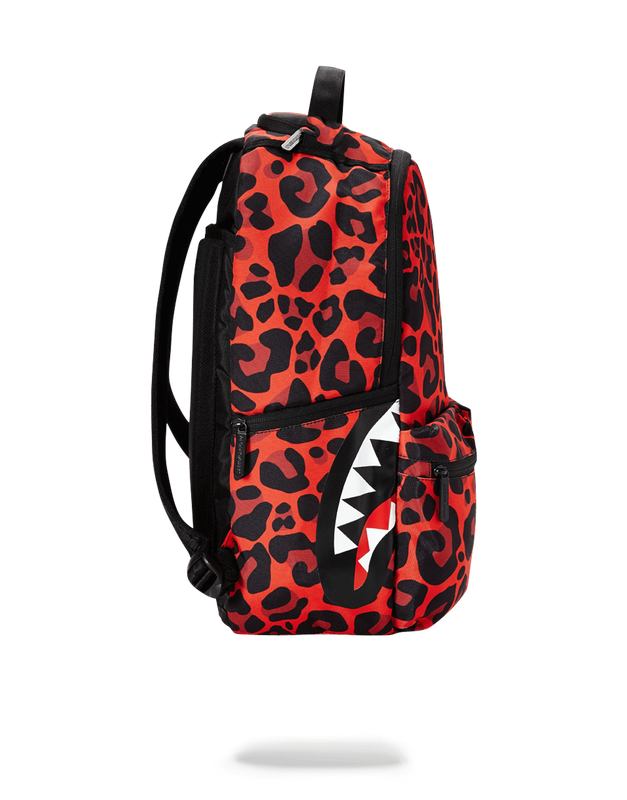 Rucsac Sprayground Red Leopard Double Cargo | 649135-YLI