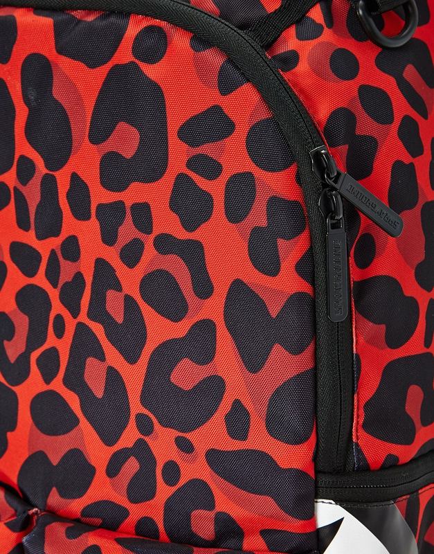 Rucsac Sprayground Red Leopard Double Cargo | 649135-YLI