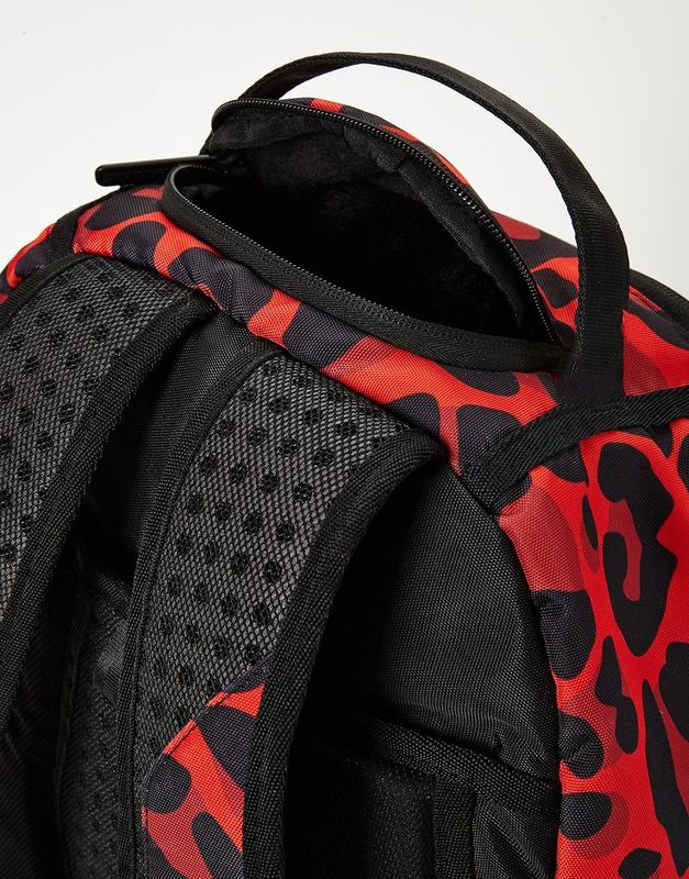 Rucsac Sprayground Red Leopard Double Cargo | 649135-YLI