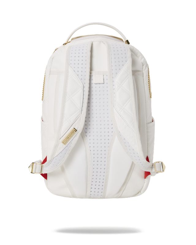 Rucsac Sprayground Riviera Le Blanc Gold Chain Shark Backpack (Dlxv) | 985016-DEO