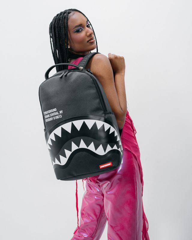 Rucsac Sprayground Shark Central Blk/Gray Backpack (Dlxv) | 583174-DQU