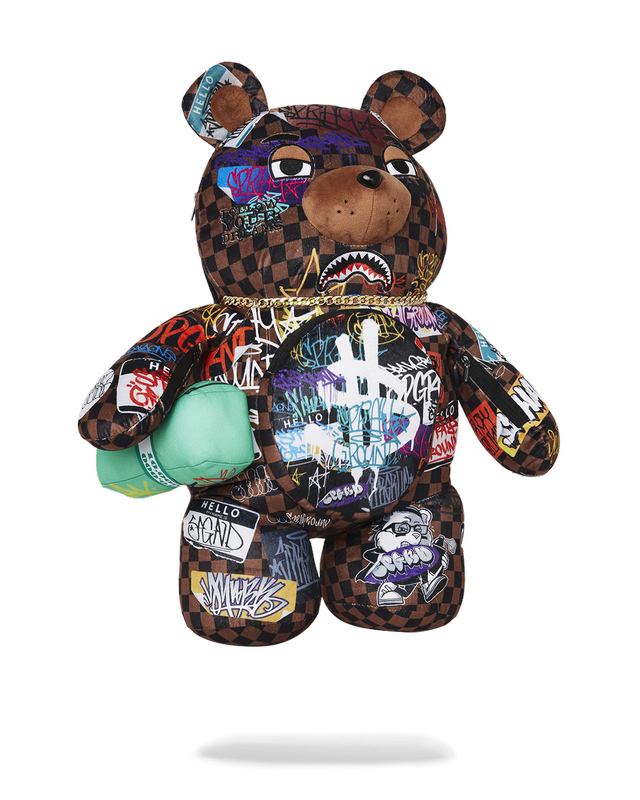 Rucsac Sprayground Sharks In Paris The Rizz Moneybear Teddybear Backpack | 164057-WUS