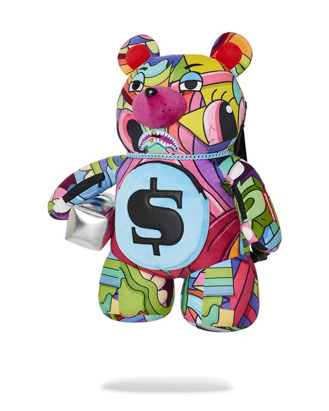 Rucsac Sprayground Steady Trippin Moneybear Teddybear Backpack | 695384-WFC