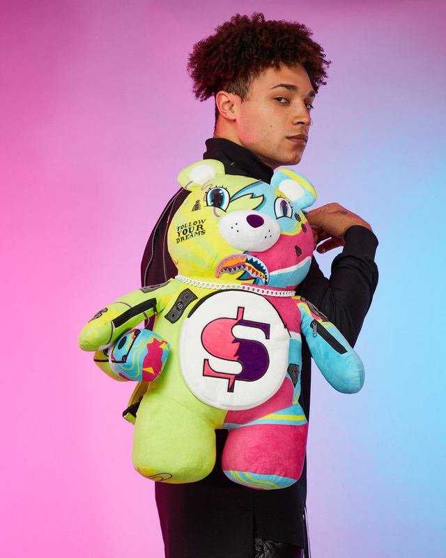 Rucsac Sprayground Super Weird Moneybear Teddybear Backpack | 795316-WIP