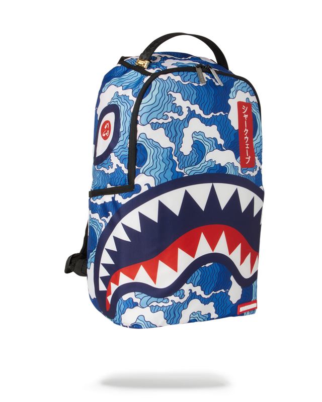 Rucsac Sprayground The Shark Wave (Made From 100% Recycled Plastic Bottles From The Ocean | 846795-LMV