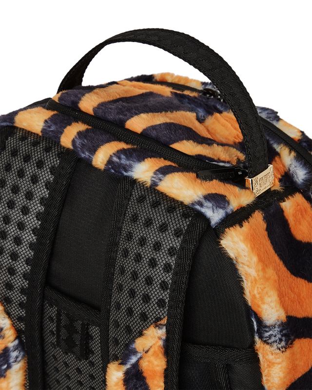 Rucsac Sprayground Tiger Cozy Velour Fur Backpack | 234587-WVB