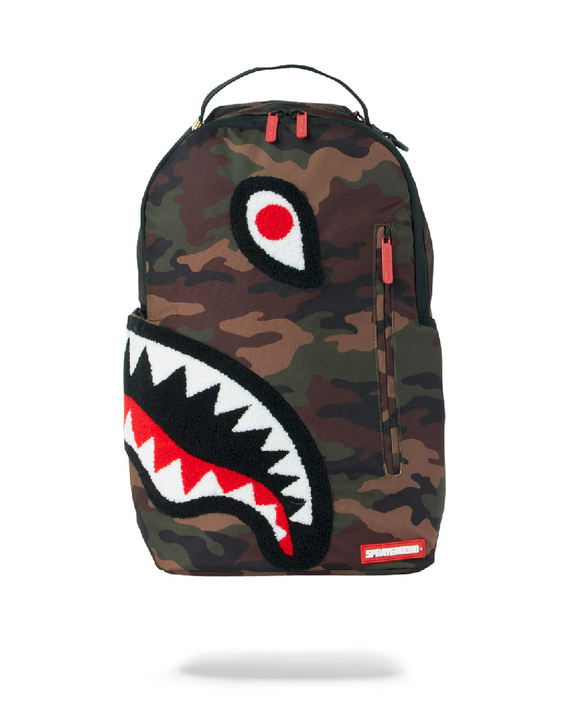 Rucsac Sprayground Torpedo Shark (Camo) Backpack | 524967-NRQ