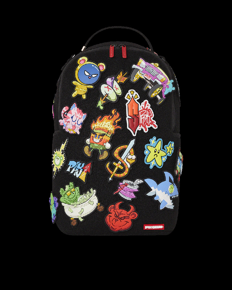 Rucsac Sprayground Trance Party Patches Backpack (23 Velcro Removable Patches) | 594621-TYO