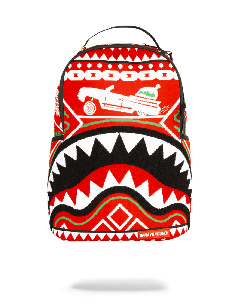 Rucsac Sprayground Ugly Sweater Shark | 735429-CAH