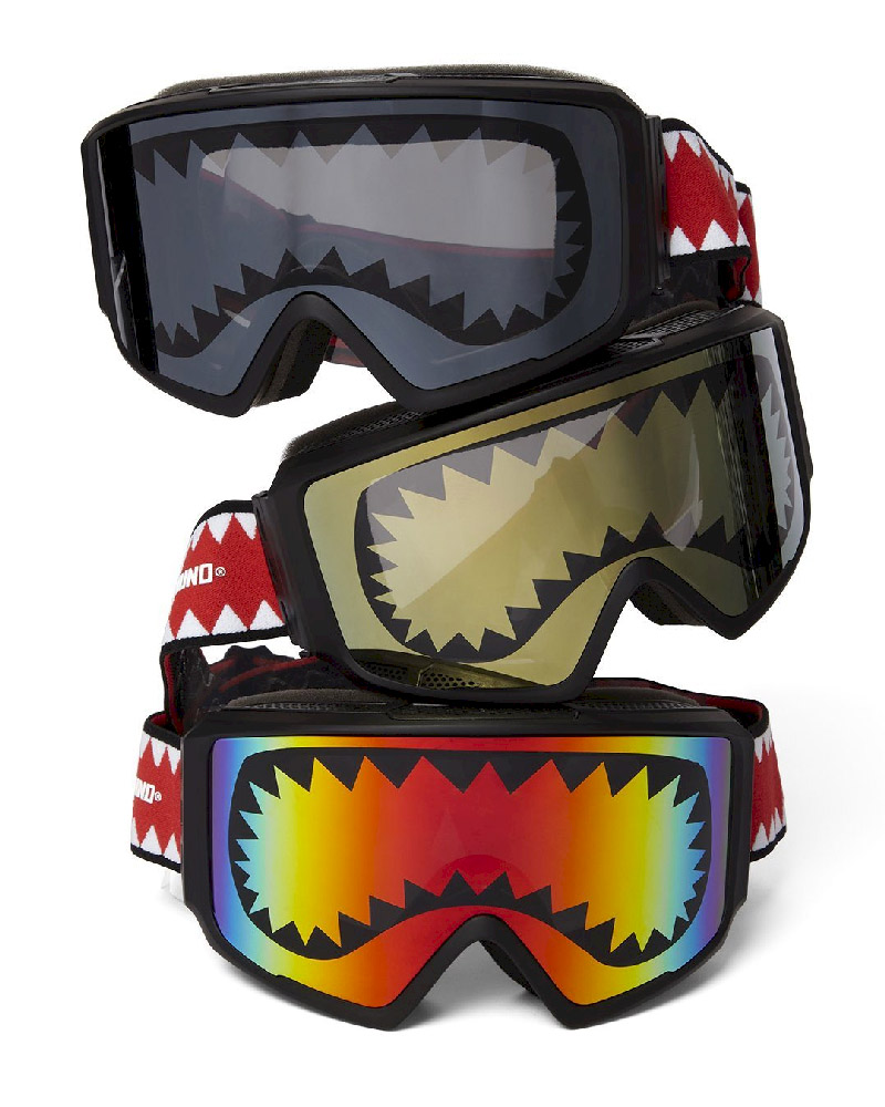 Ski Goggles Sprayground Sprayground Shark Goggles With 3 Interchangeable Lens | 017386-NTW