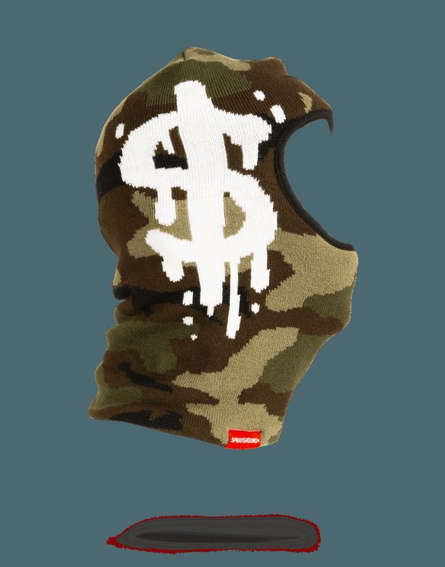 Ski Mask Sprayground Camo Money Drip Ski Mask | 107835-DUN