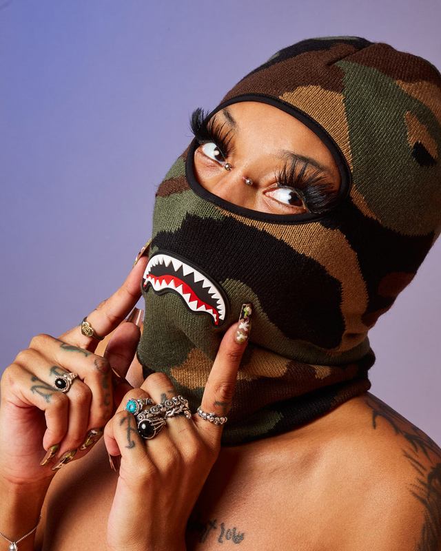 Ski Mask Sprayground Camo Shark Ski Mask | 483950-LVB