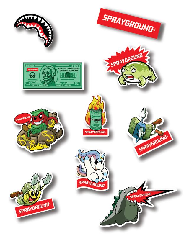 Stickers Sprayground Sprayground Sticker 10 Pack | 428710-XTU