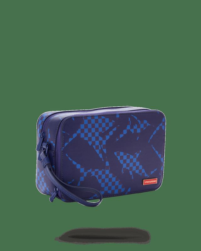 Toiletry Sprayground Shark Check (Blue) Toiletry | 849267-ADL