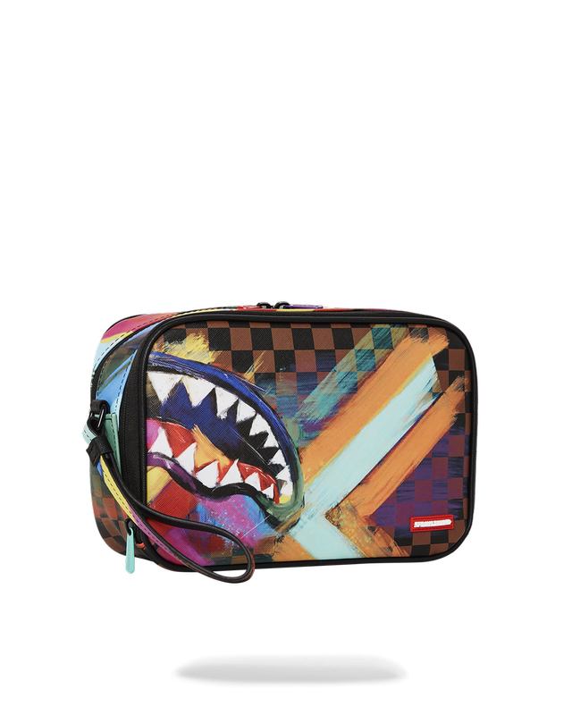 Toiletry Sprayground Sharks In Paris City Streaks Toiletry Bag | 915460-DMO