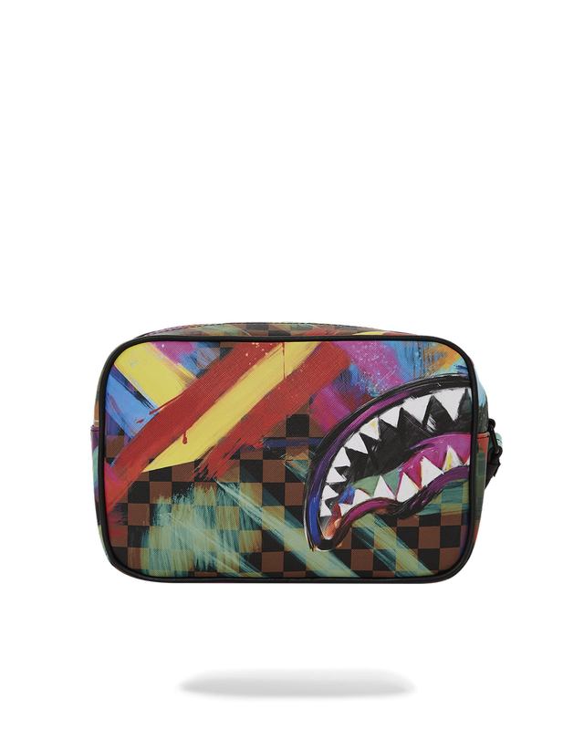 Toiletry Sprayground Sharks In Paris City Streaks Toiletry Bag | 915460-DMO