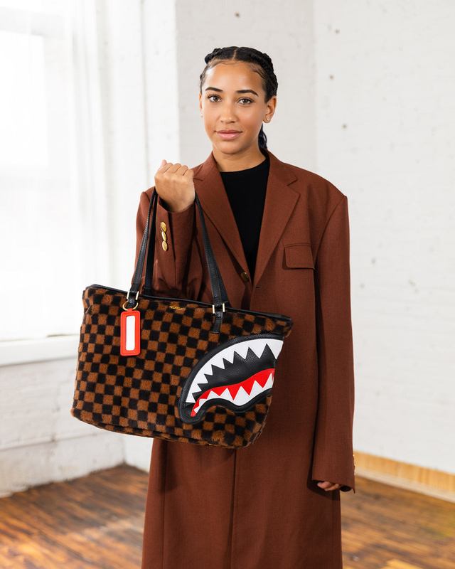 Tote Sprayground Furrr Sharks In Paris Tote | 460957-HXV