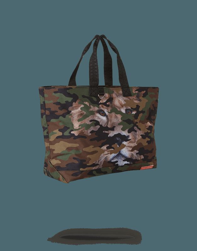 Tote Sprayground Lion Camo Tote Bag | 897136-DKS