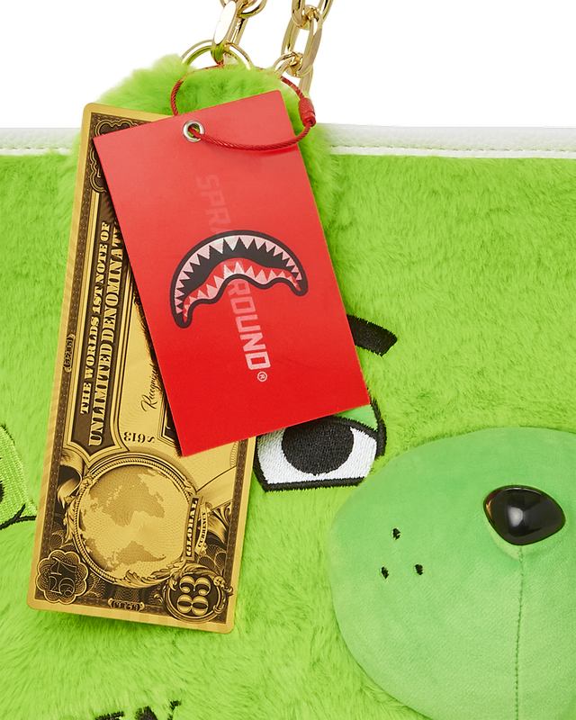 Tote Sprayground Plush Moneybear Tote (Green) | 513769-XBU