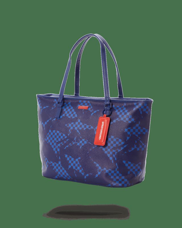 Tote Sprayground Shark Check (Blue) Tote | 758109-PMG