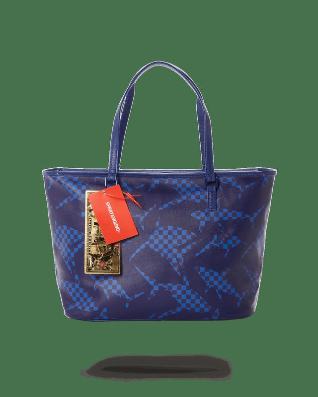 Tote Sprayground Shark Check (Blue) Tote | 758109-PMG