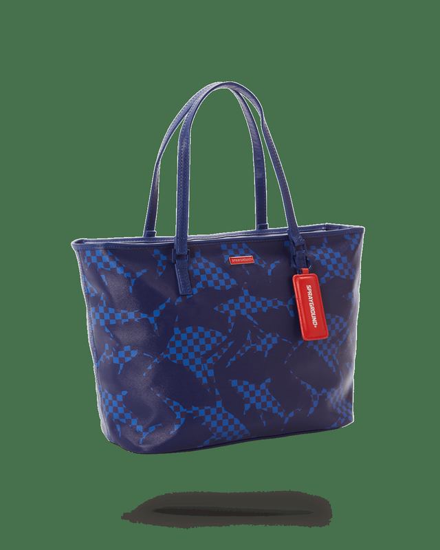 Tote Sprayground Shark Check (Blue) Tote | 758109-PMG