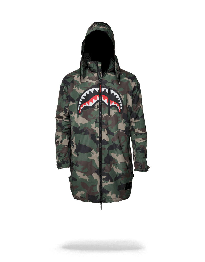 Îmbrăcăminte Exterioară Sprayground Camo Shark Paratrooper Jacket | 196735-AYN