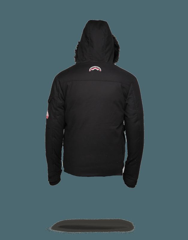 Îmbrăcăminte Exterioară Sprayground Solid Black Chopper Jacket | 293571-JRX