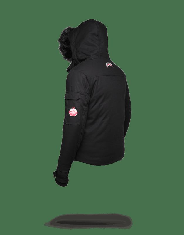 Îmbrăcăminte Exterioară Sprayground Solid Black Chopper Jacket | 293571-JRX