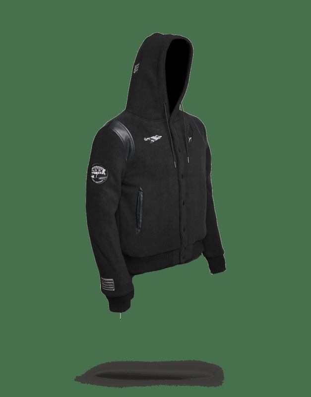 Îmbrăcăminte Exterioară Sprayground Varsity Army Patches Jacket | 476213-BRD