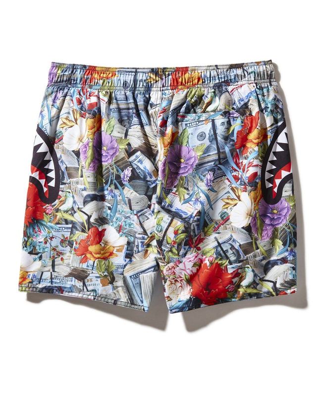 Înot Sprayground Floral Money Shoto Swim Trunks | 791354-LBK