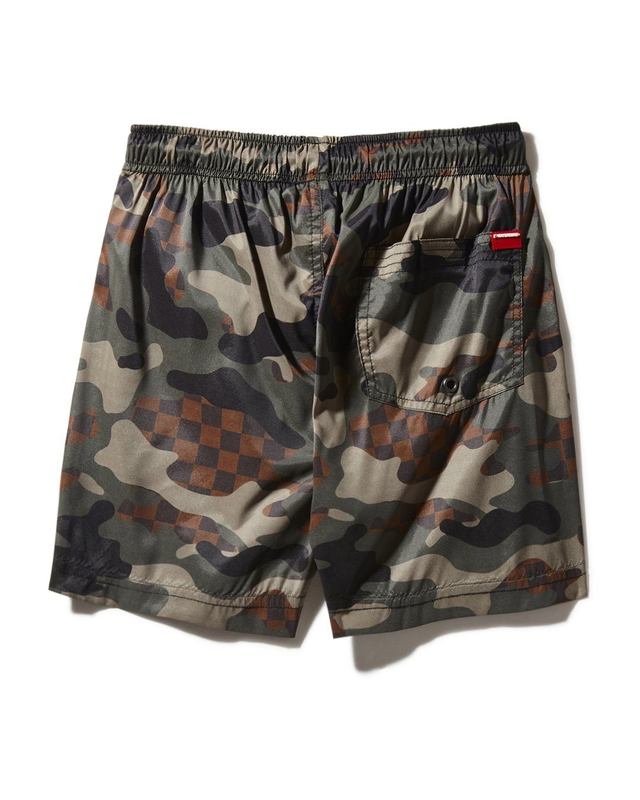 Înot Sprayground Kids Camo Checkered Swim Trunks | 283491-YBT