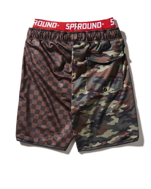 Înot Sprayground Kids Checks & Camo Swim Trunks | 072631-NGA