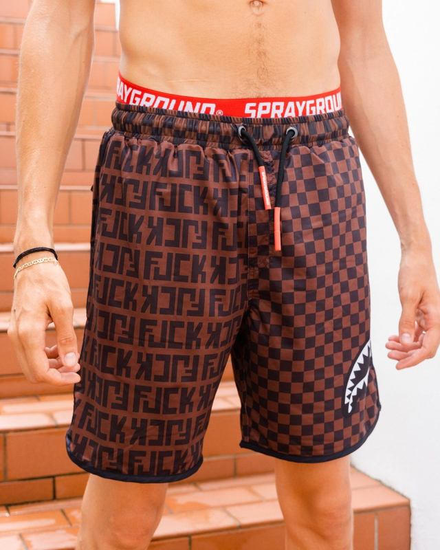 Înot Sprayground Offended Split The Check Corto Swim Trunks | 805461-TMF